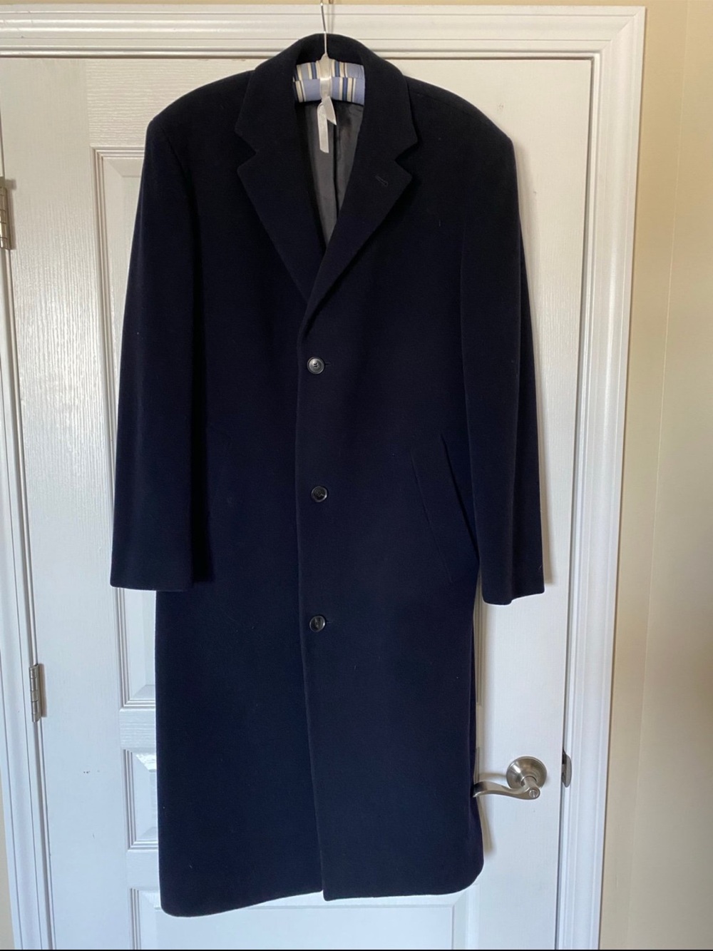 Hugo Boss Black Single-Breasted Wool Pea Coat